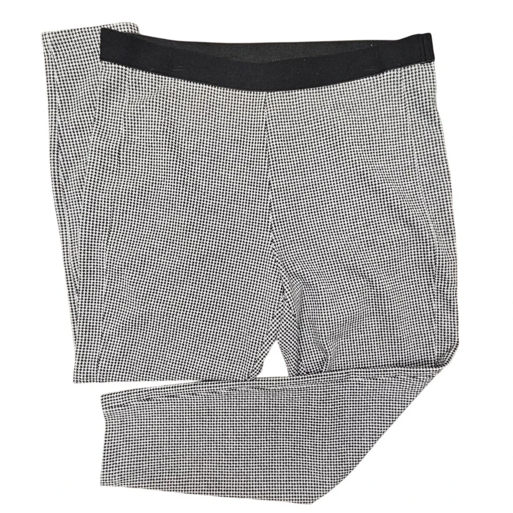 Talbots‎ Soho Ankle Pants Womens 16 Houndstooth Pull On Career Stretch Knit